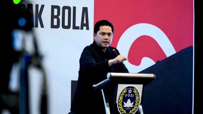 Pendapat eric tohir soal naturalisasi pemain asing di timnas