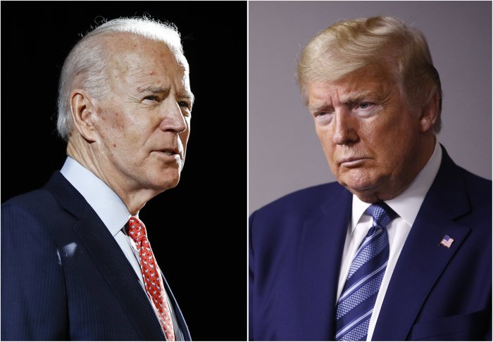 Biden trump joe donald president campaign india business debate analysis during first 75m raises give september but ap million ebangla